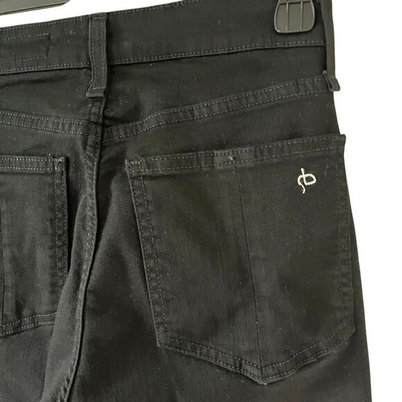 Rag & Bone Nina High waisted ankle cigarette Jeans Black Size 25 size 0 / 2 - Picture 9 of 16